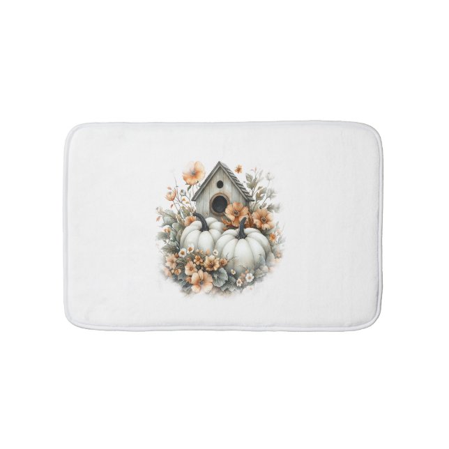 Tapis De Bain Birdhouse Shirt Country Citrouille (Devant)