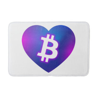 Tapis De Bain Bitcoin B dans le coeur