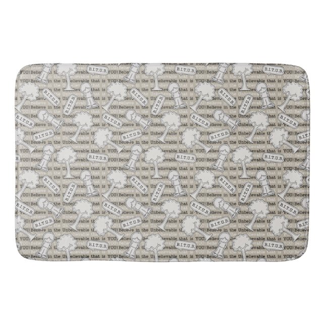 Tapis De Bain BITUB Motif (Croyez en l'incroyable) (Devant)