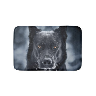 Tapis De Bain Black German Shepherd