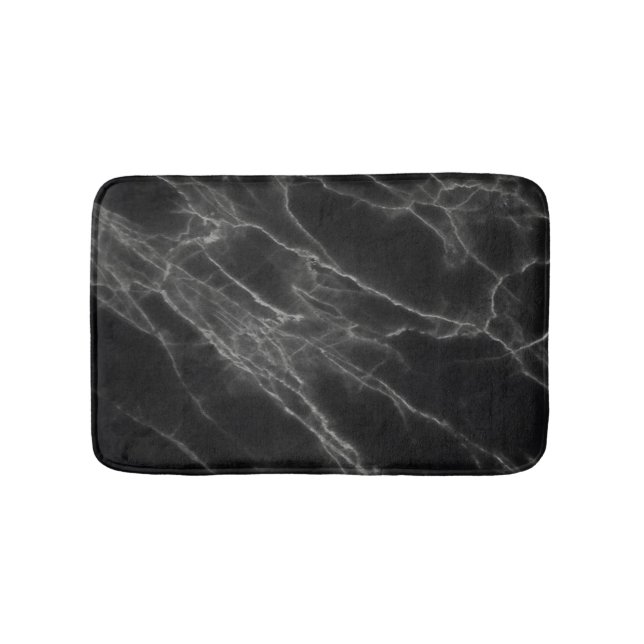 Tapis De Bain Black Marble Bath Mat (Devant)