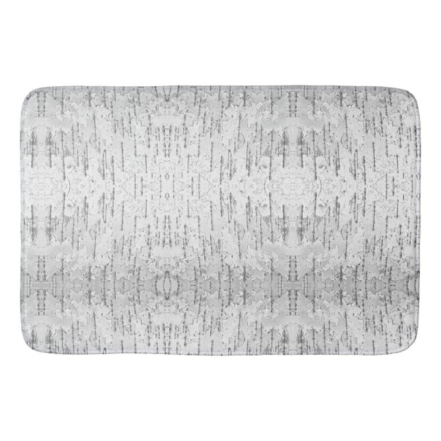 Tapis De Bain Blanc, comme dans Birch Bark Photo (Devant)