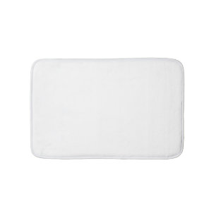 Tapis De Bain Blanc minimaliste couleur uni élégant classique