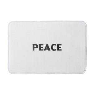 Tapis De Bain Blanc noir blanc minimaliste simple moderne