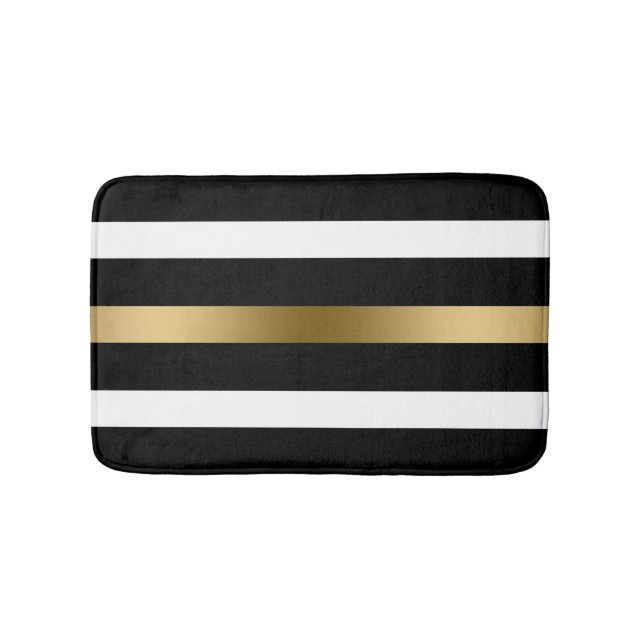 Tapis De Bain Blancs noirs (Devant)