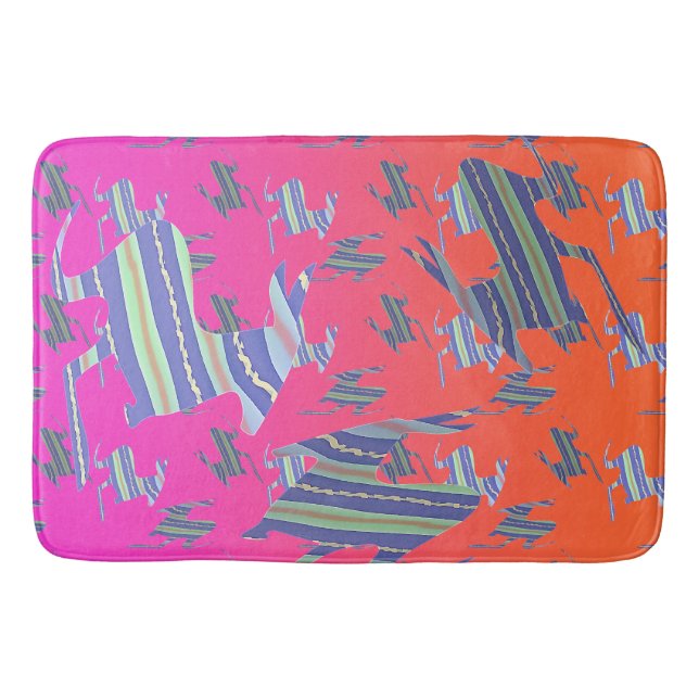 Tapis De Bain Bleu arc-en-ciel Kangaroos (Devant)
