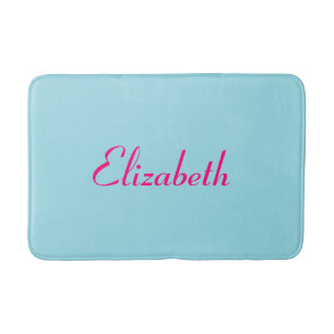 Tapis de bain bleu charmant