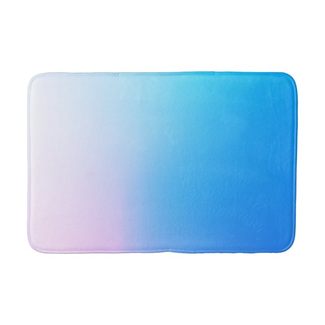Tapis De Bain Bleu clair et rose (Devant)