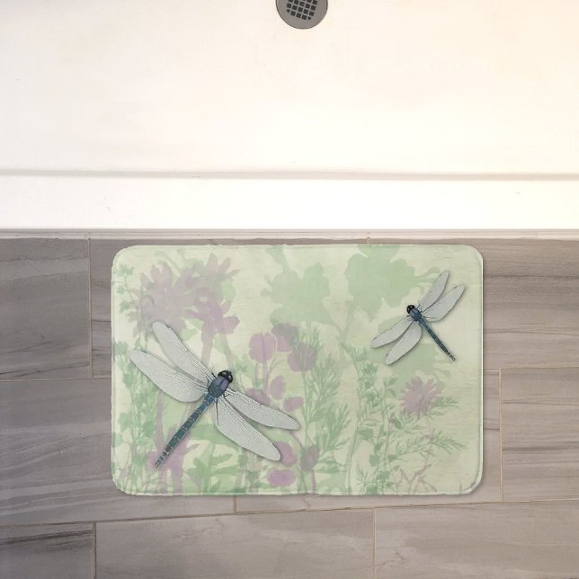 Tapis De Bain Bleu Dragonlies Bain Mat (Créateur téléchargé)