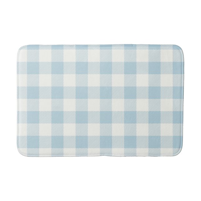 Tapis De Bain Bleu En vichy Buffalo Check Coastal (Devant)