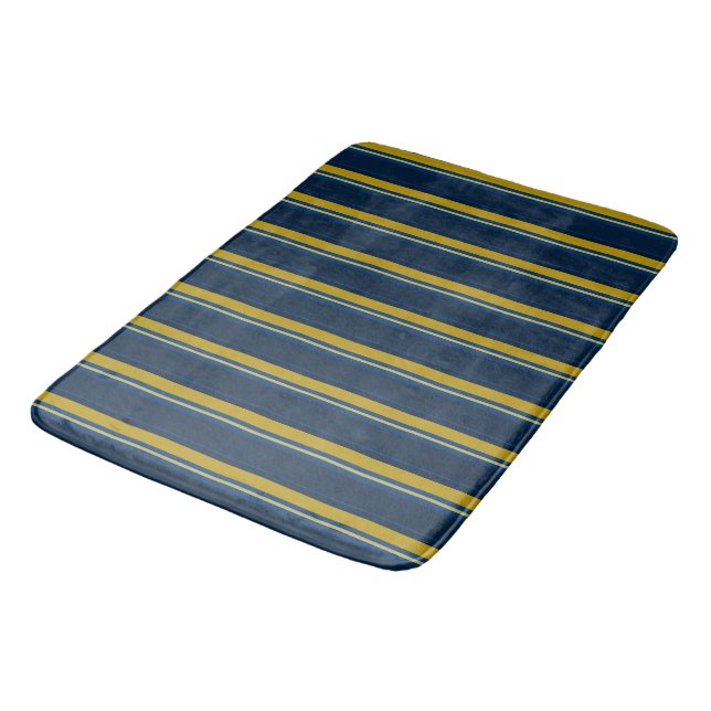 Tapis De Bain Bleu et jaune (Angle)