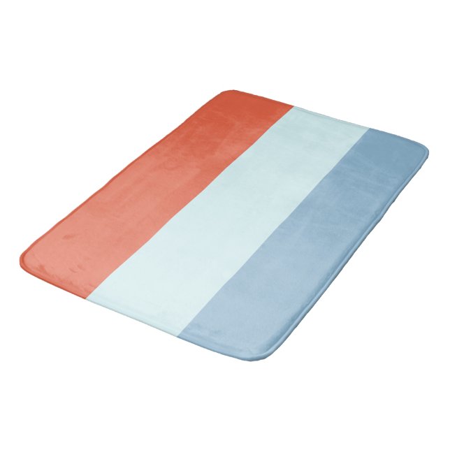 Tapis De Bain Bleu et orange (Angle)