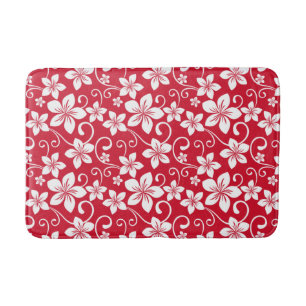 TAPIS DE BAIN BLEU HAWAII (ROUGE)
