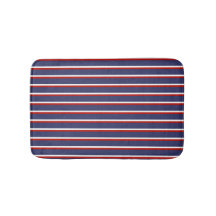 Bleu marine rayé rouge chic lignes verticales mode