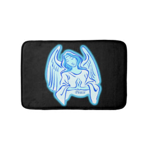 Tapis De Bain Bleu Peace Angel Bain Mat