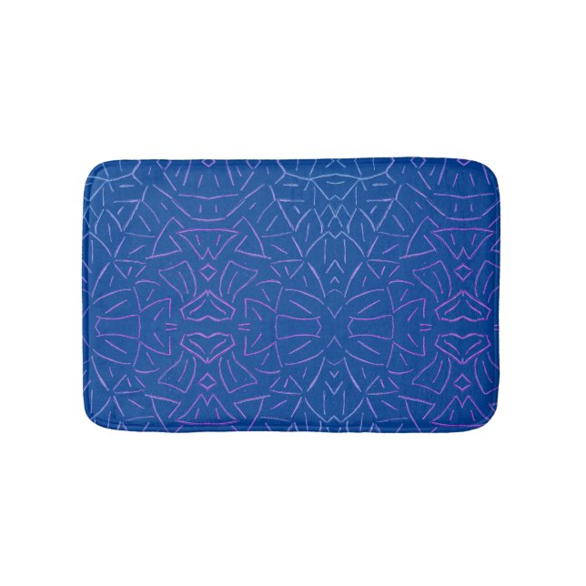 Tapis De Bain Bleu simple (Devant)