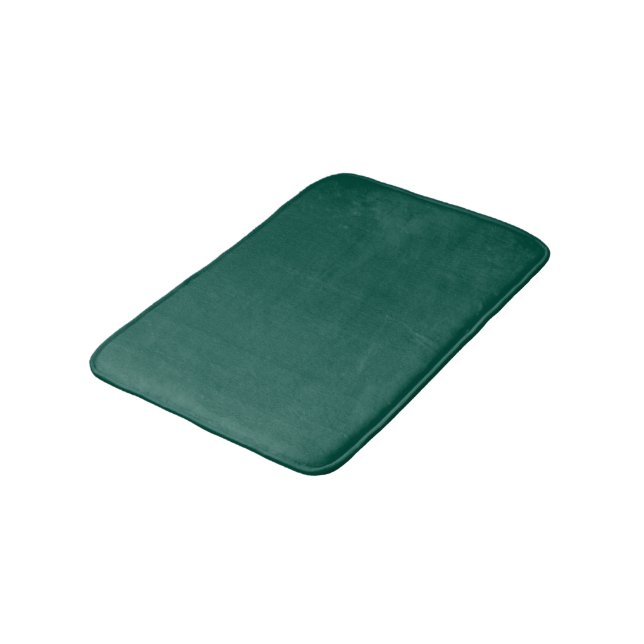 Tapis De Bain Bleu-vert (roue chromatique) Vert mer profond  (Angle)
