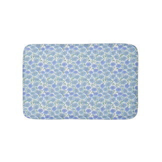 Tapis De Bain Bleuets au crayon bleu