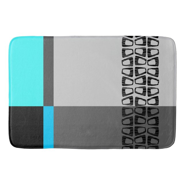 Tapis De Bain Bloc de couleurs rétroactif (Devant)