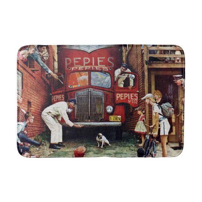 Tapis De Bain Bloc routier par Norman Rockwell (Devant)
