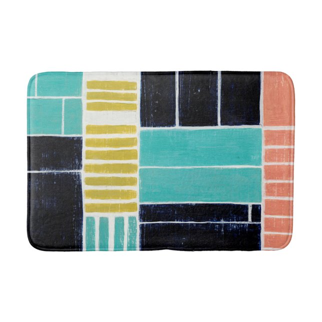 Tapis De Bain Blocs géométriques (Devant)