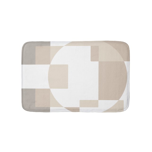 Tapis De Bain Blocs Géométriques Doux – Simples et Élégants (Devant)