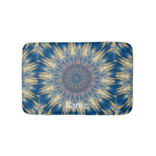 Tapis De Bain Blue Chakra Kaleidoscope Thunder_Cove