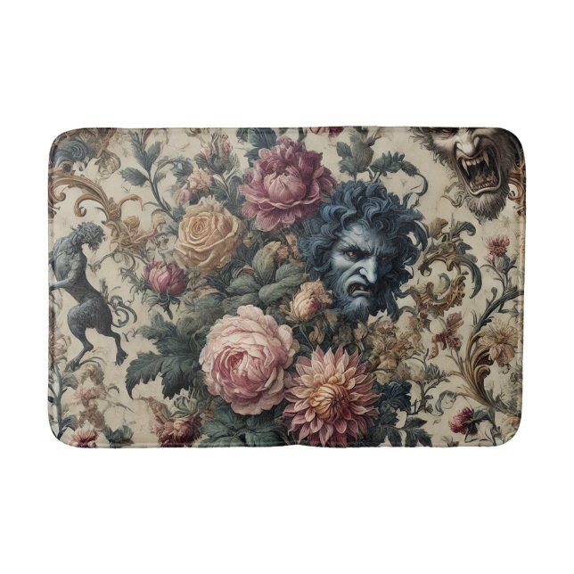 Tapis De Bain Blue Moon Grimoire - Gothique Victorien (Devant)