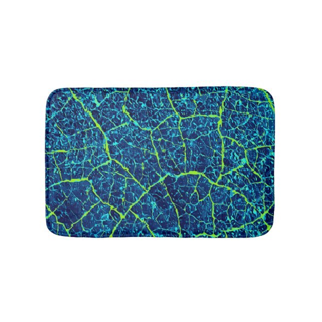 Tapis De Bain Blue Nature Abstrait Motif (Devant)