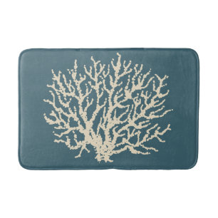 Tapis De Bain Blue Sea Coral Salle de bain Tapis Mat
