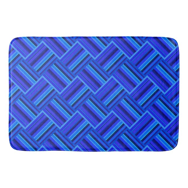 Tapis De Bain Blue stripes (Devant)