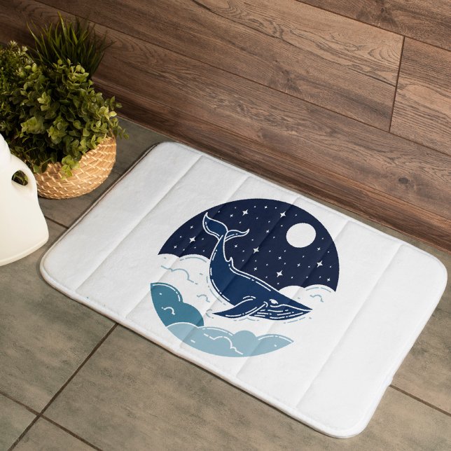 Tapis De Bain Blue Whale Dream (Créateur téléchargé)