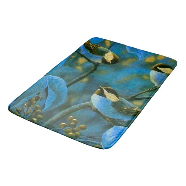 Tapis De Bain Blue yellow little (Angle)