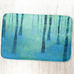 Tapis De Bain Bluebell Woodland Art Abstrait