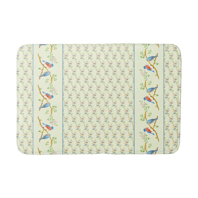 Tapis De Bain Bluebirds Pair Jaune (Devant)