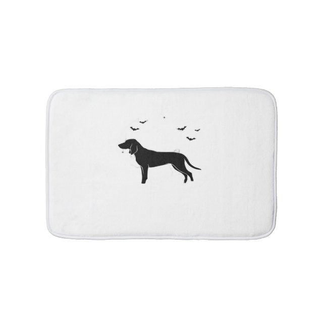 Tapis De Bain Bluetick Chien - Halloween Lune Silhouette Classic (Devant)