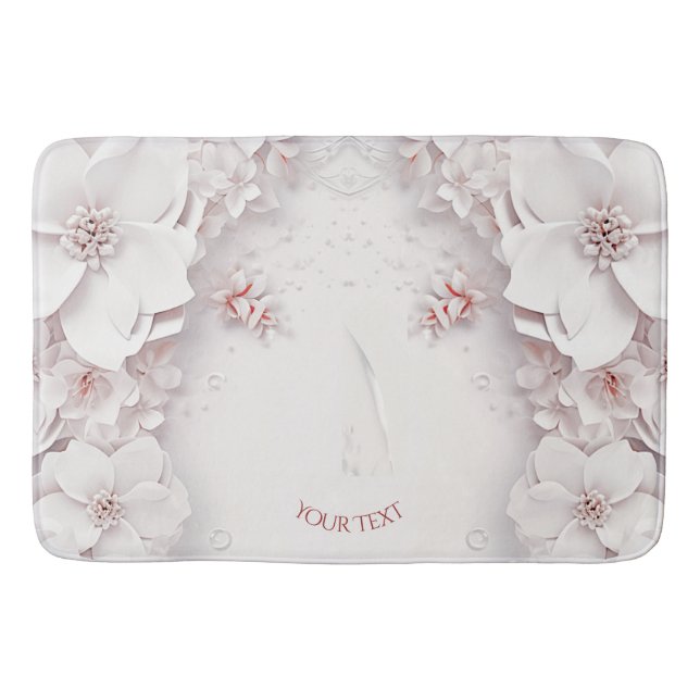 Tapis De Bain Blush ivoire rose poitrine de bain (Devant)