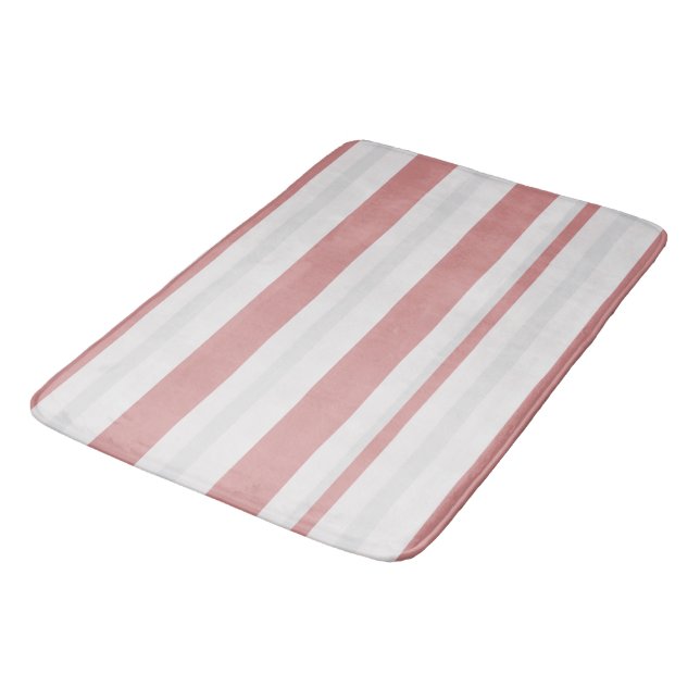 Tapis De Bain Blush Nordic Rayure  (Angle)