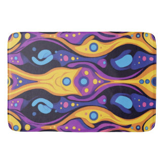 Tapis De Bain Boho Abstrait coloré 6