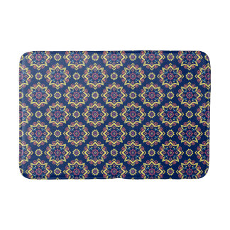 Tapis De Bain Boho Chic géométrique motif floral