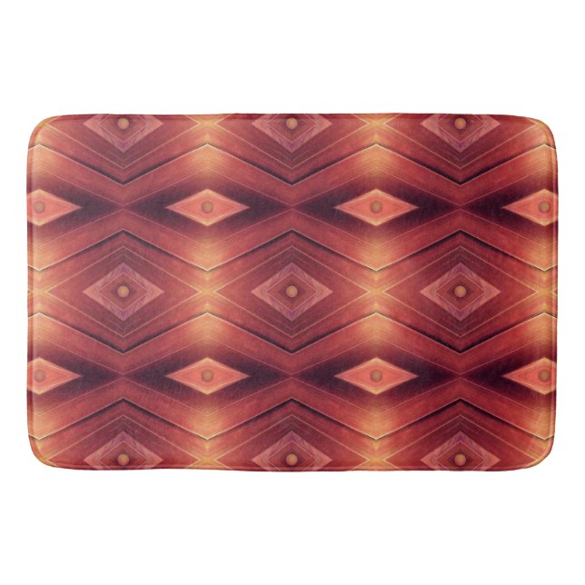 Tapis De Bain Bois Abstrait (Devant)