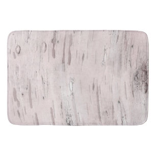 Tapis De Bain Bois d'Arbre de bouleau blanc Rustique Grange Mais