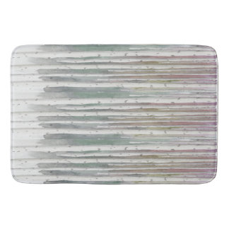 Tapis De Bain Bois de bouleau aquarelle peint à la main biophile