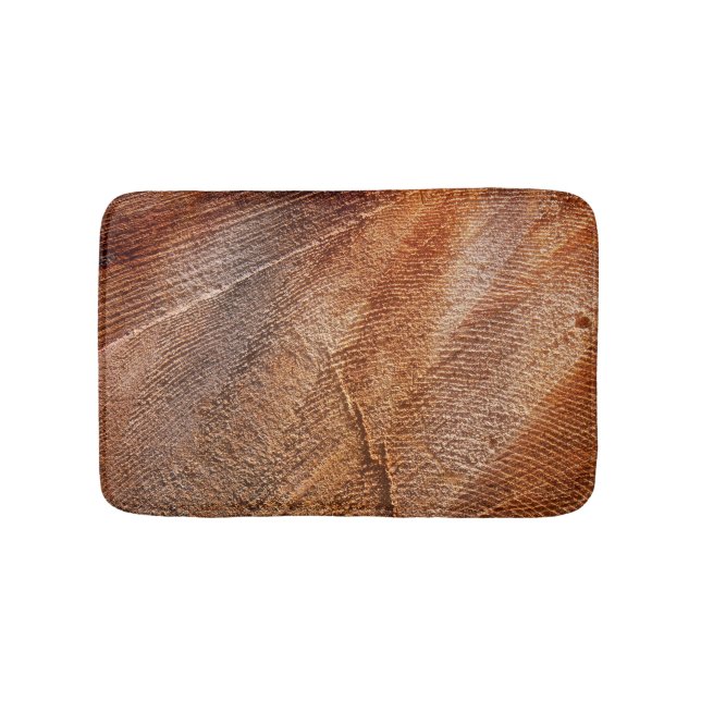 Tapis De Bain Bois de tronc coupé Grain (Devant)