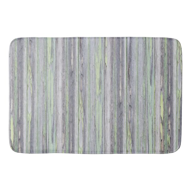 Tapis De Bain bois rustique gris ancien (Devant)