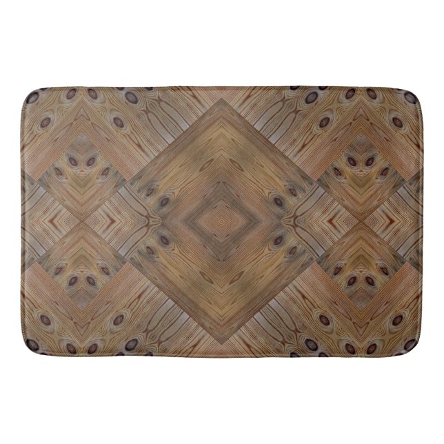 Tapis De Bain Bois texture bois naturel arrière - plan brun arbr (Devant)