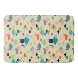Tapis De Bain Boissons Modernes Du Milieu Du Siècle