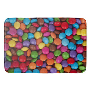 Tapis De Bain Bonbons colorés, Boutons de bonbons, Sucres, Nourr