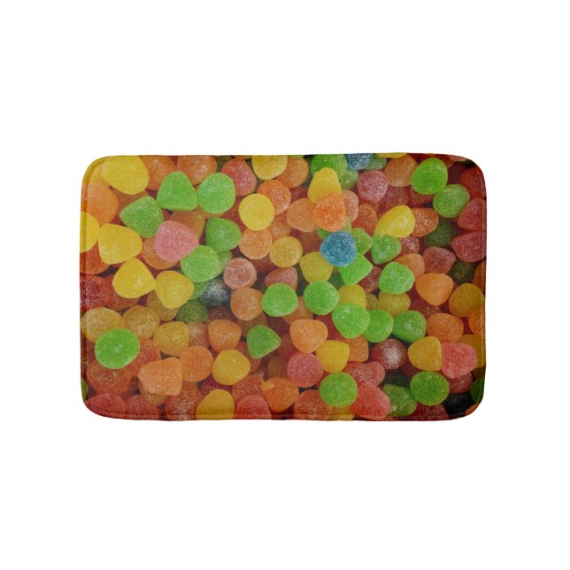 Tapis De Bain Bonbons Colorés Gumdrops (Devant)