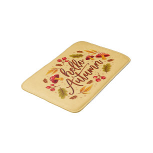 Tapis De Bain Bonjour Automne Automne Automne Décor Décor Automn